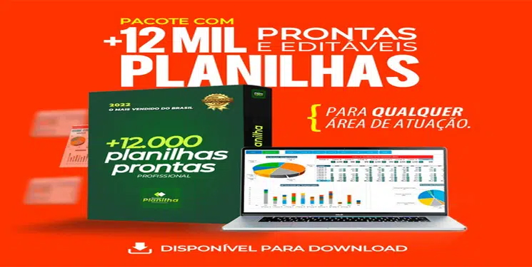 12.000 Planilhas Prontas e Editáveis